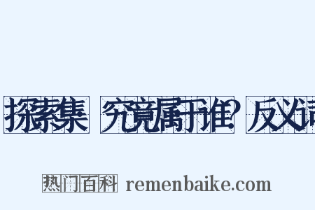 探索集·究竟属于谁？反义词是什么意思的图片